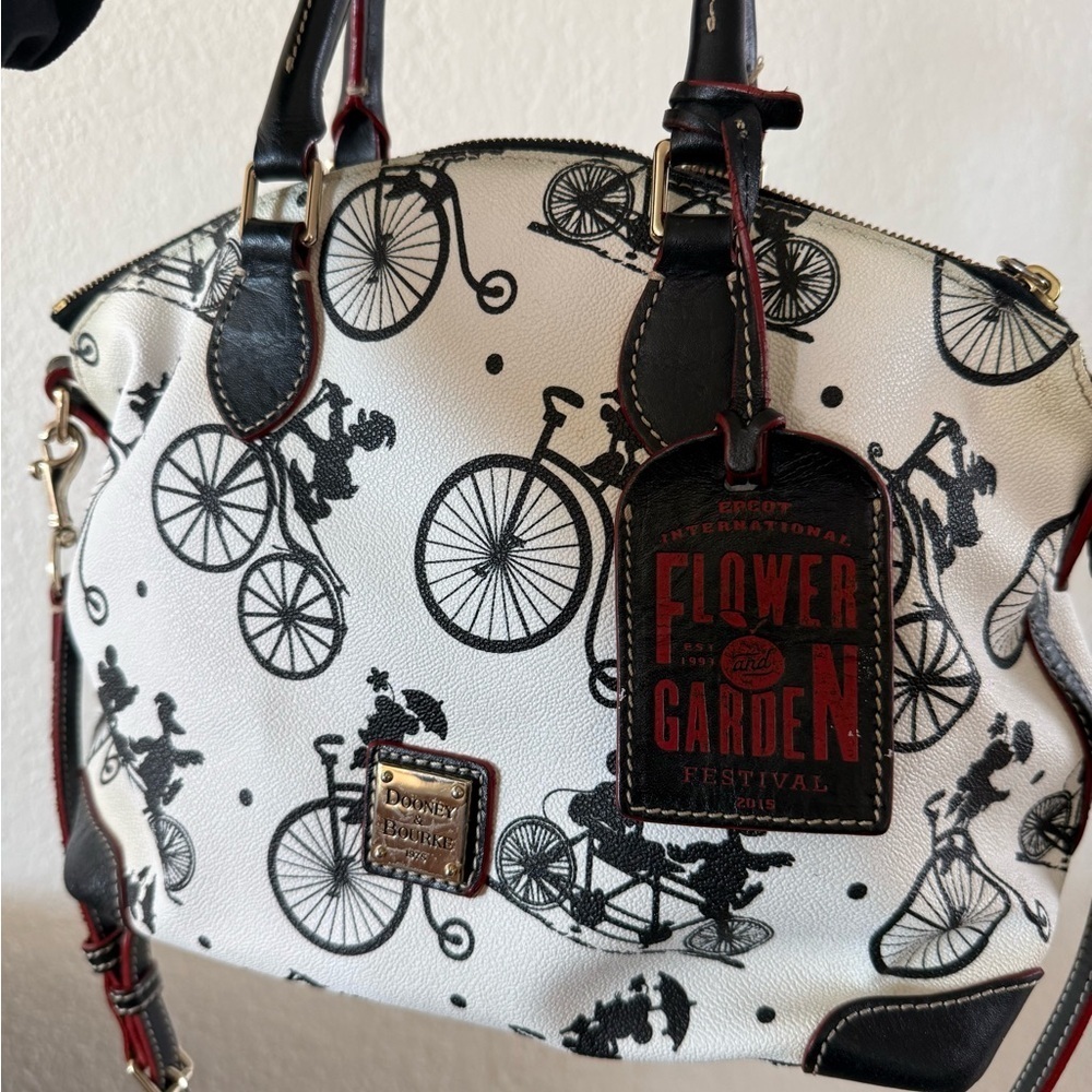 Dooney & Bourke EPCOT Flower & Garden 2015 Bicycle Tote - Picture 2 of 6